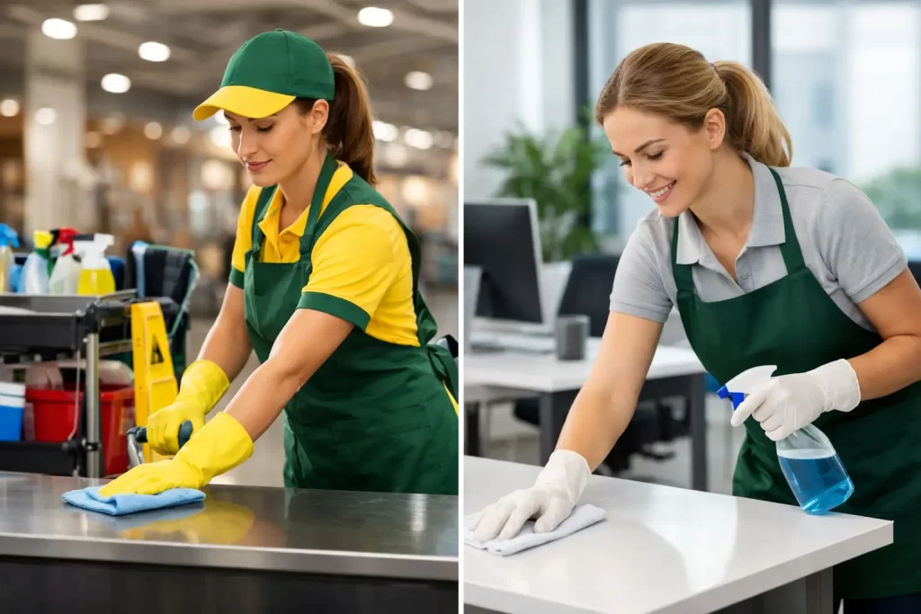 What Is the Difference Between Commercial and Office Cleaning?