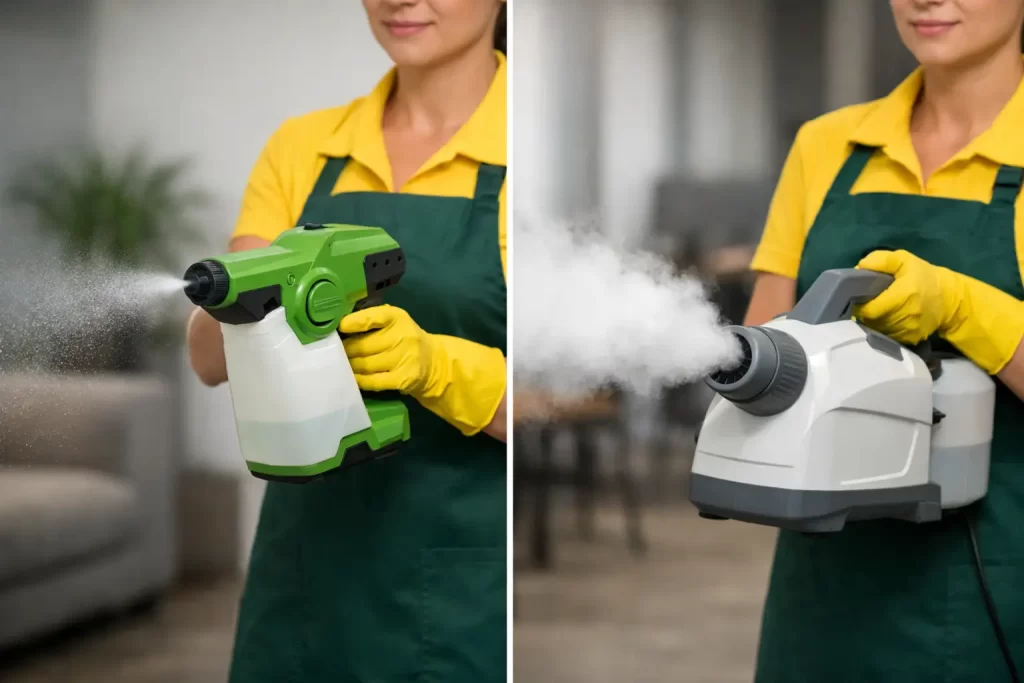 Electrostatic Spraying Versus Fogging