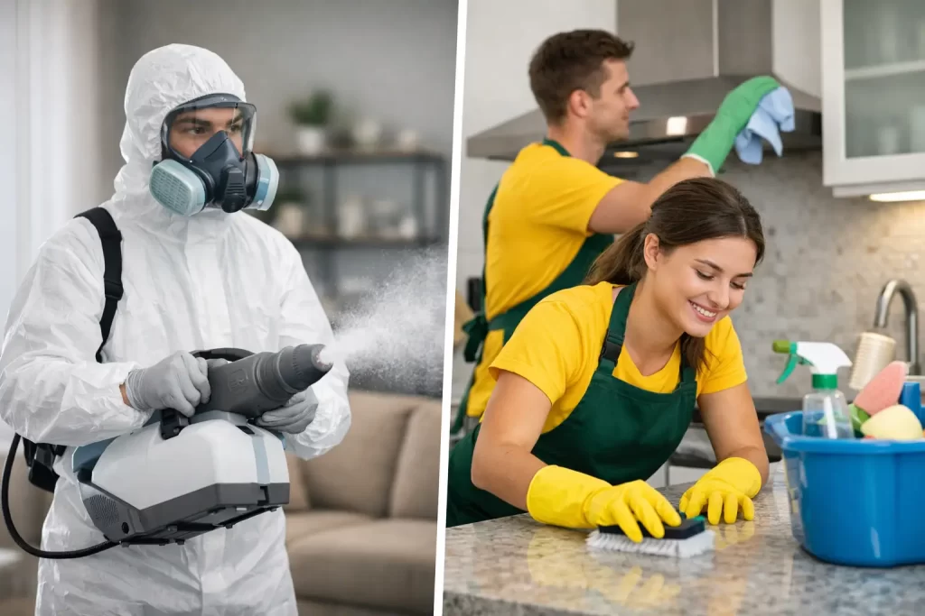 Disinfecting Service Versus Deep Cleaning