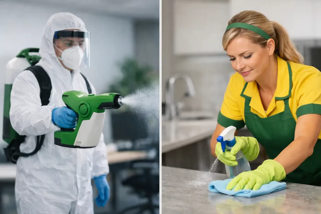 Electrostatic Cleaning vs Manual Disinfection