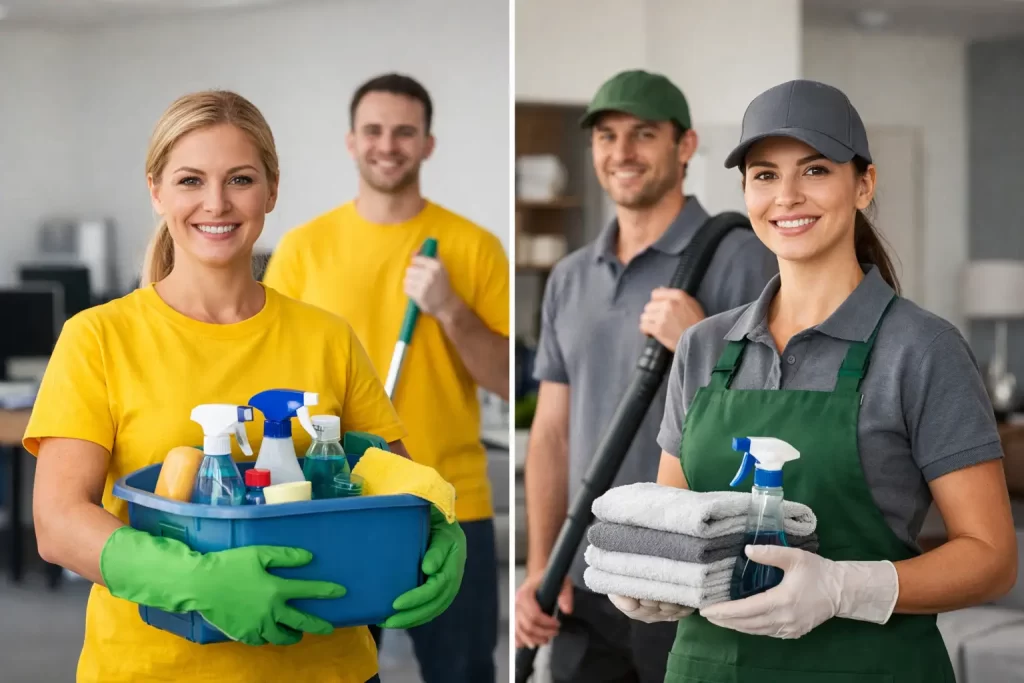 In House Cleaners Versus Contractors